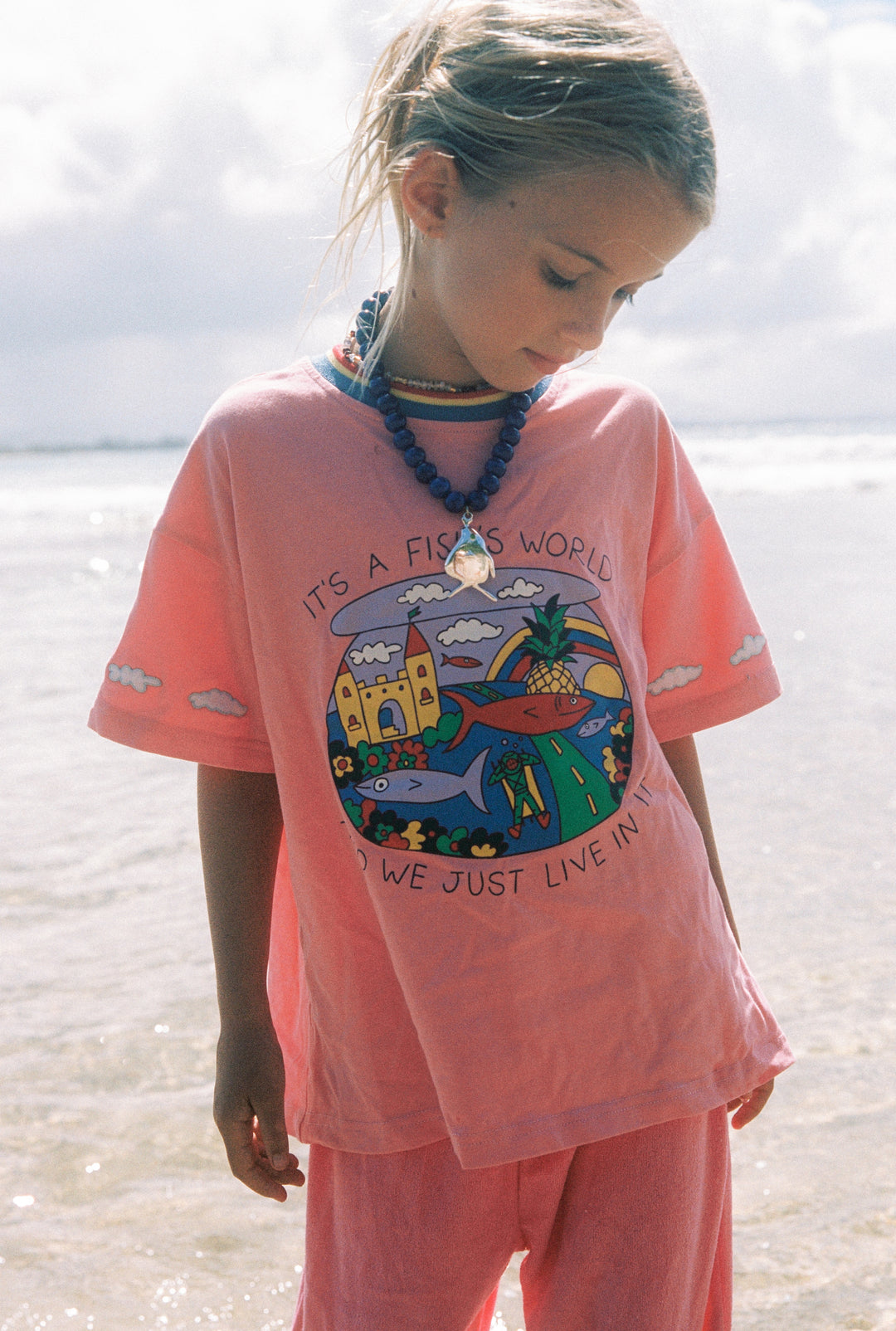 Fish Life Tee - Pink PRE-SALE