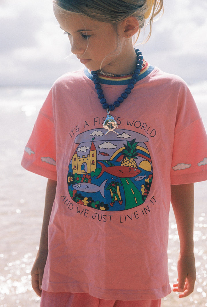 Fish Life Tee - Pink PRE-SALE