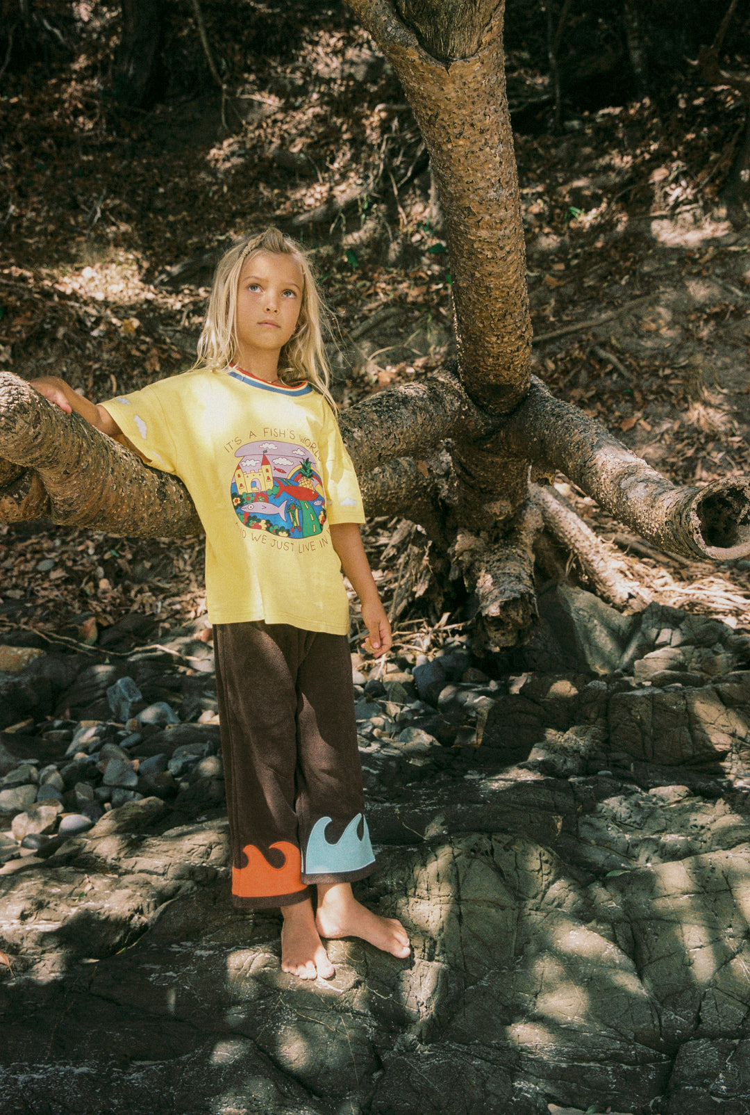 Wave Terry Pants - Volcano Bay