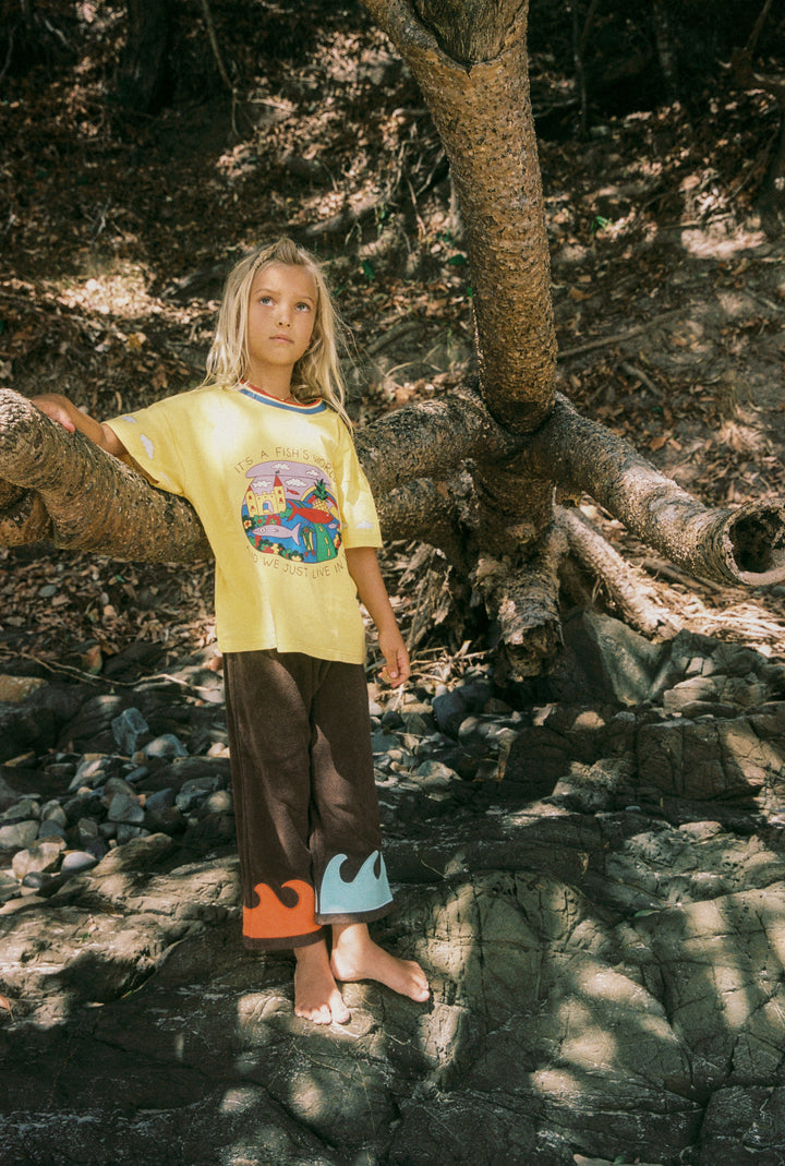 Wave Terry Pants - Volcano Bay