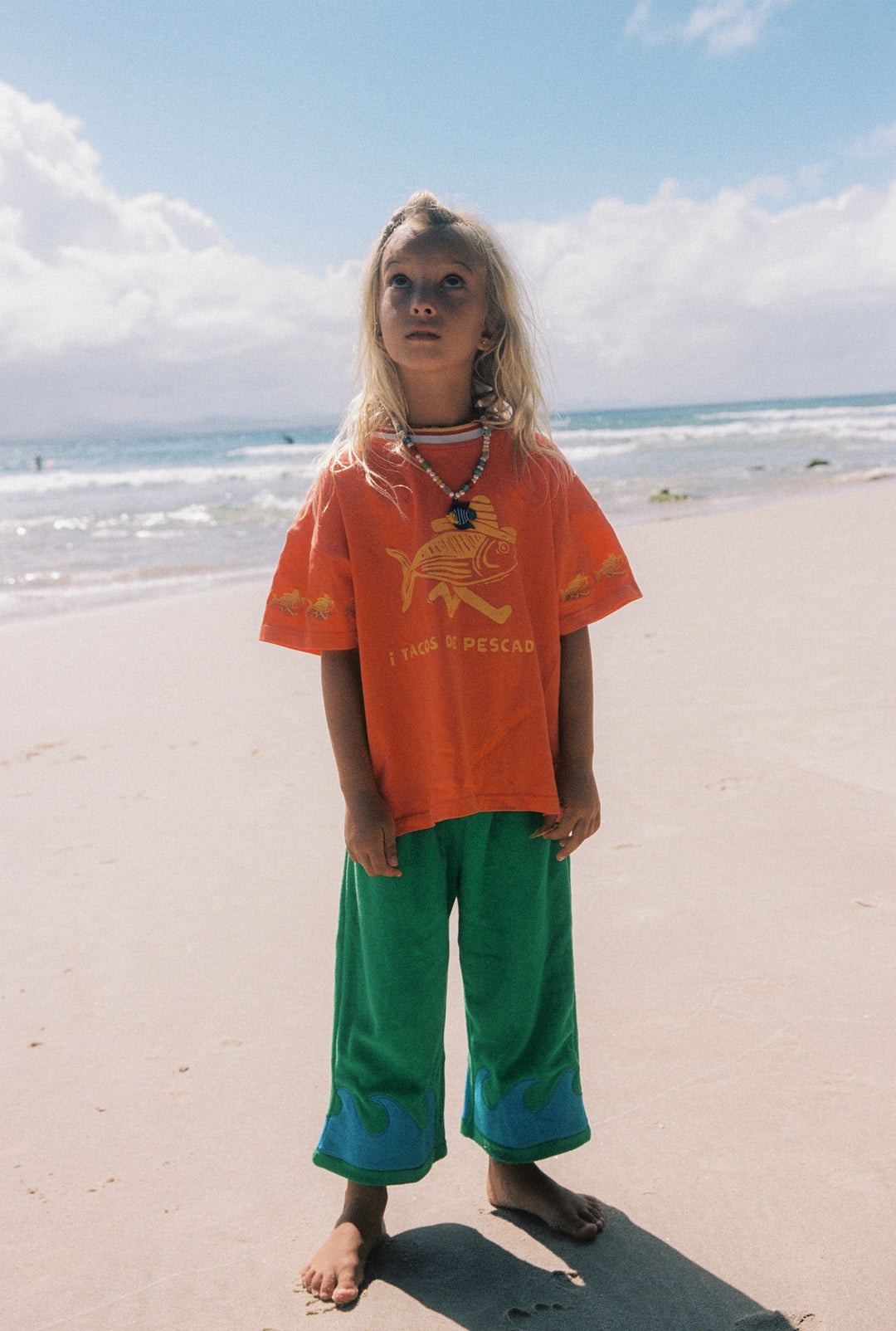 Wave Terry Pants - Seaweed Splash