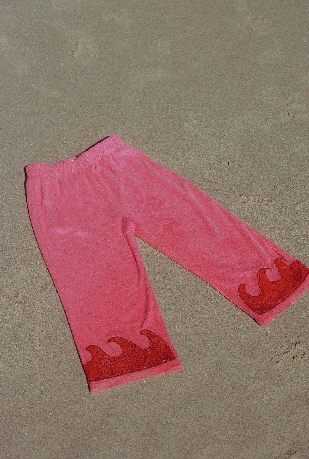 Wave Terry Pants - Coral Crush