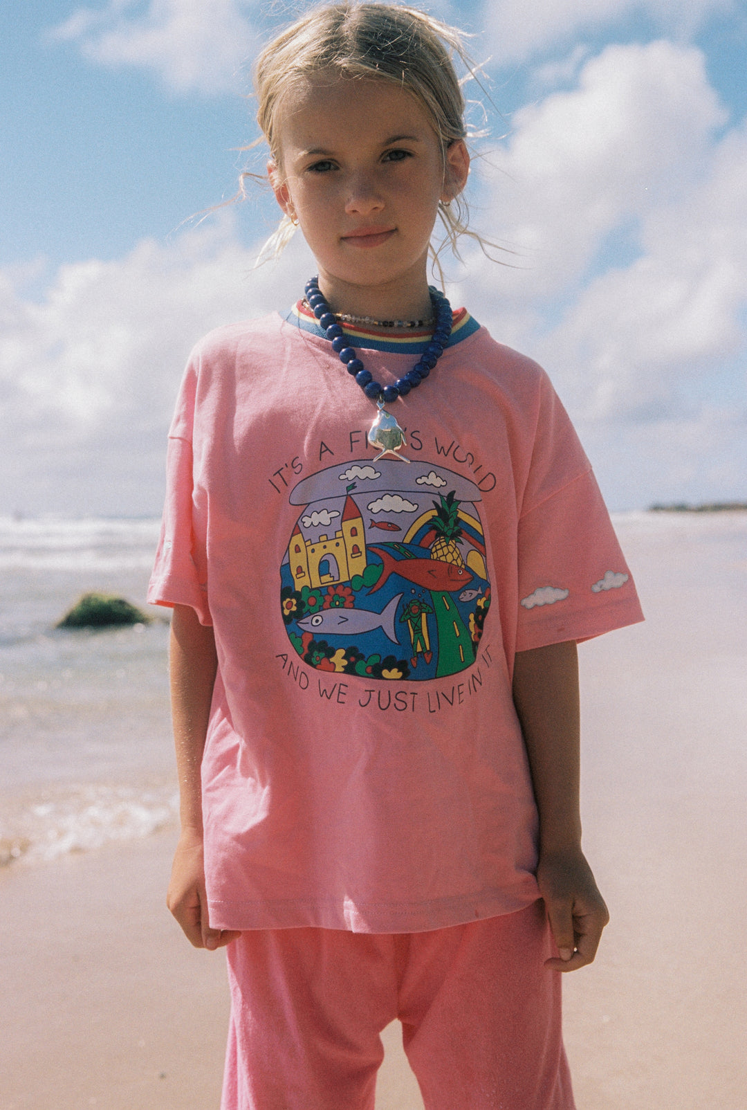 Fish Life Tee - Pink PRE-SALE