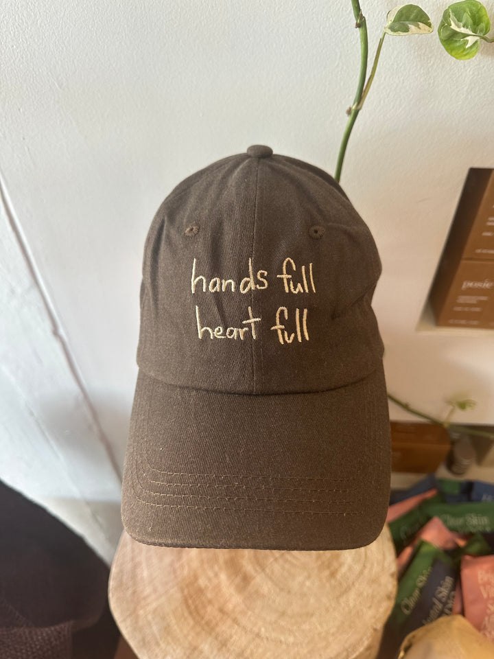 Heart Full Adults Cap - Chocolate