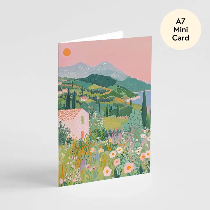 Coastal Scene Card - Mini Card