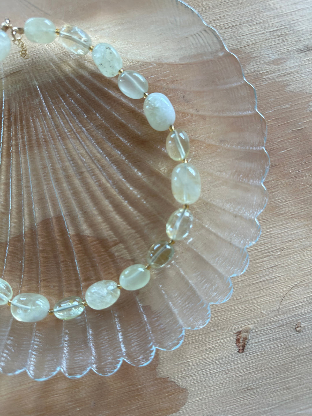 Las Rais - Beaded Necklace - Lemon