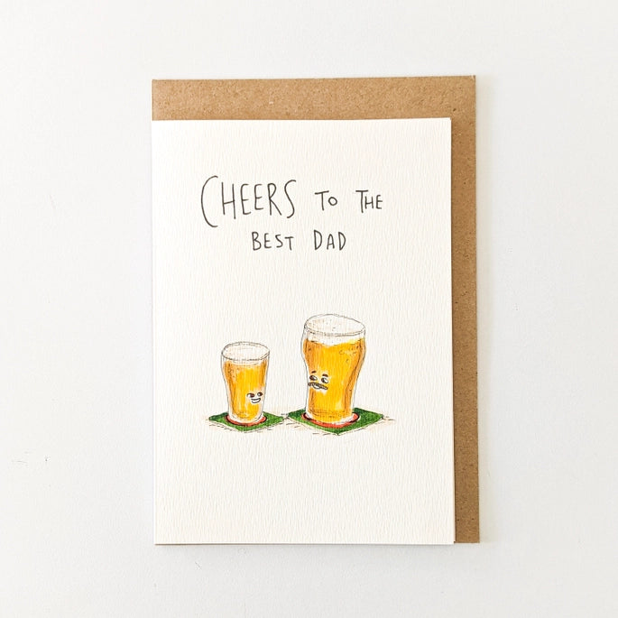 Cheers To the Best Dad Fathers Day Card