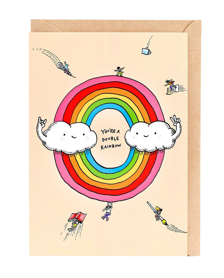 Double Rainbow Card