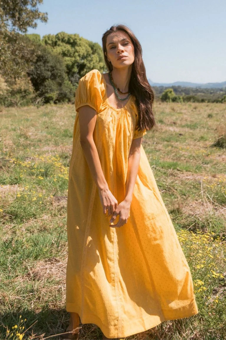 Zoey Midi Dress - Honey