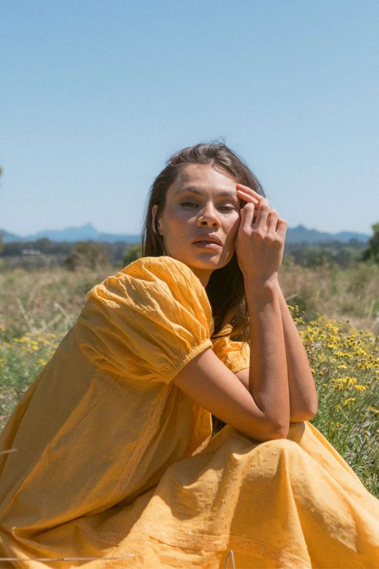 Zoey Midi Dress - Honey