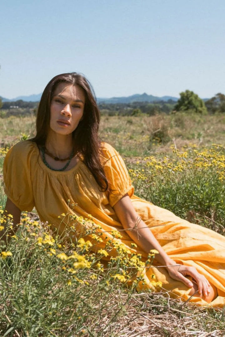 Zoey Midi Dress - Honey