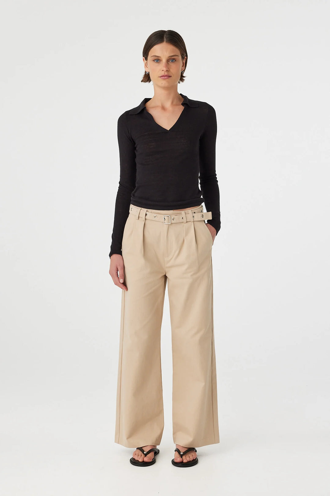 Mae Long Sleeve Top - Black