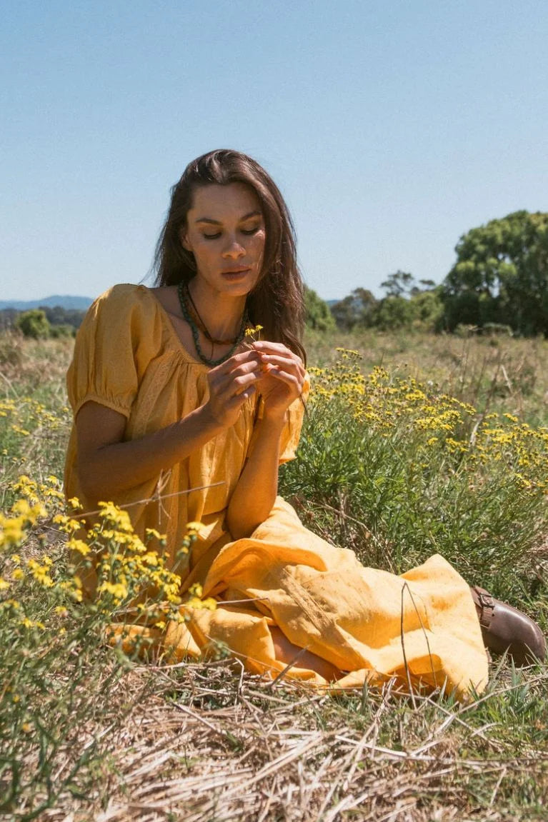 Zoey Midi Dress - Honey