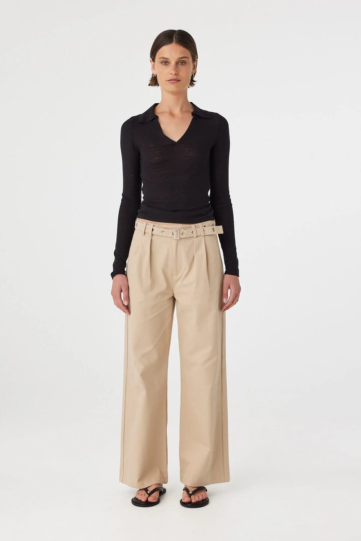 Mae Long Sleeve Top - Black