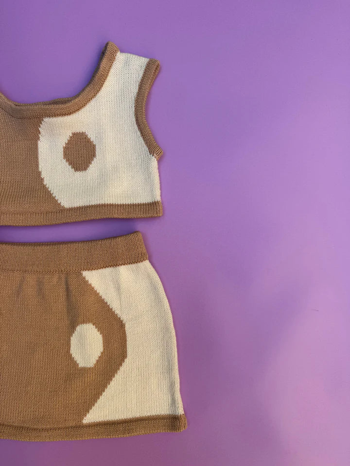 Yin Yang set - Caramel Cream