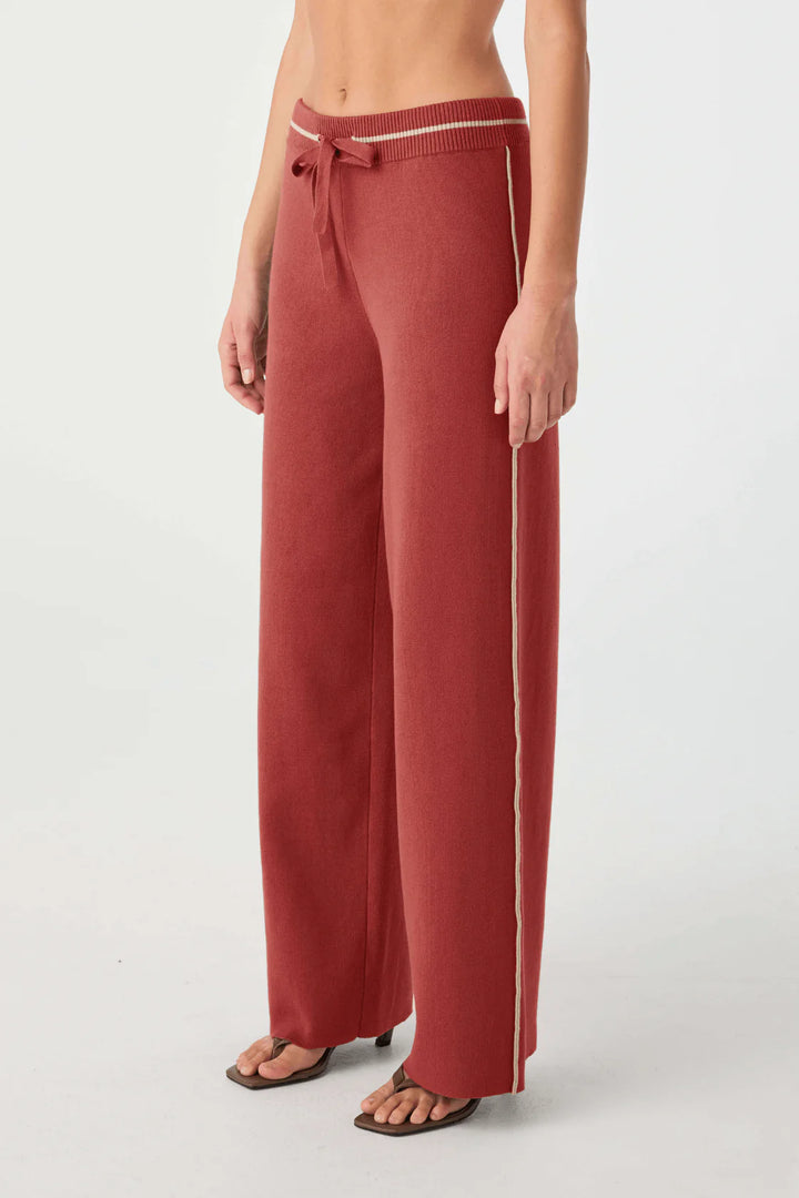 Milan Track Pant - Half Red