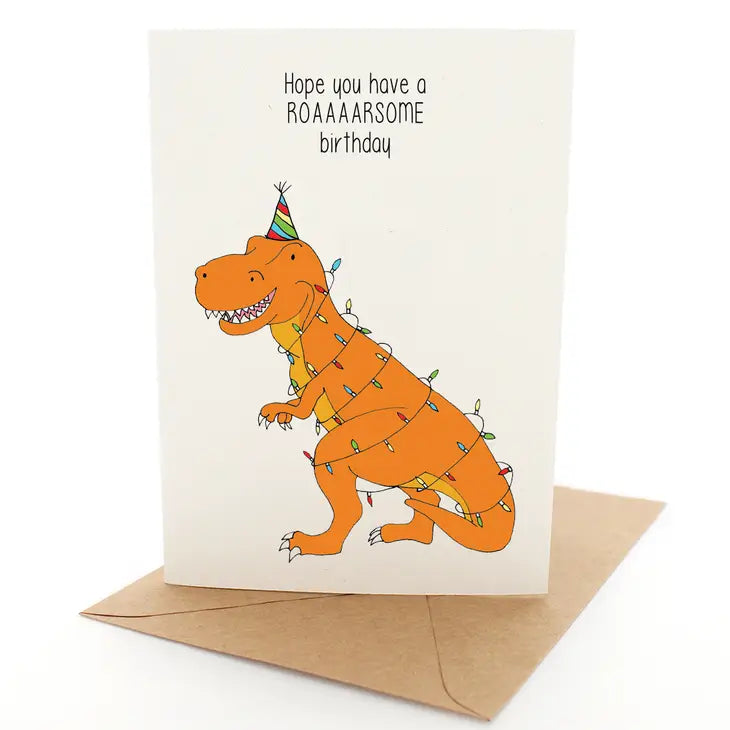 Punny Dino - Greeting Card