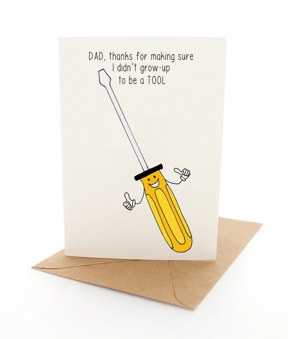 Punny Tool Fathers Day Card