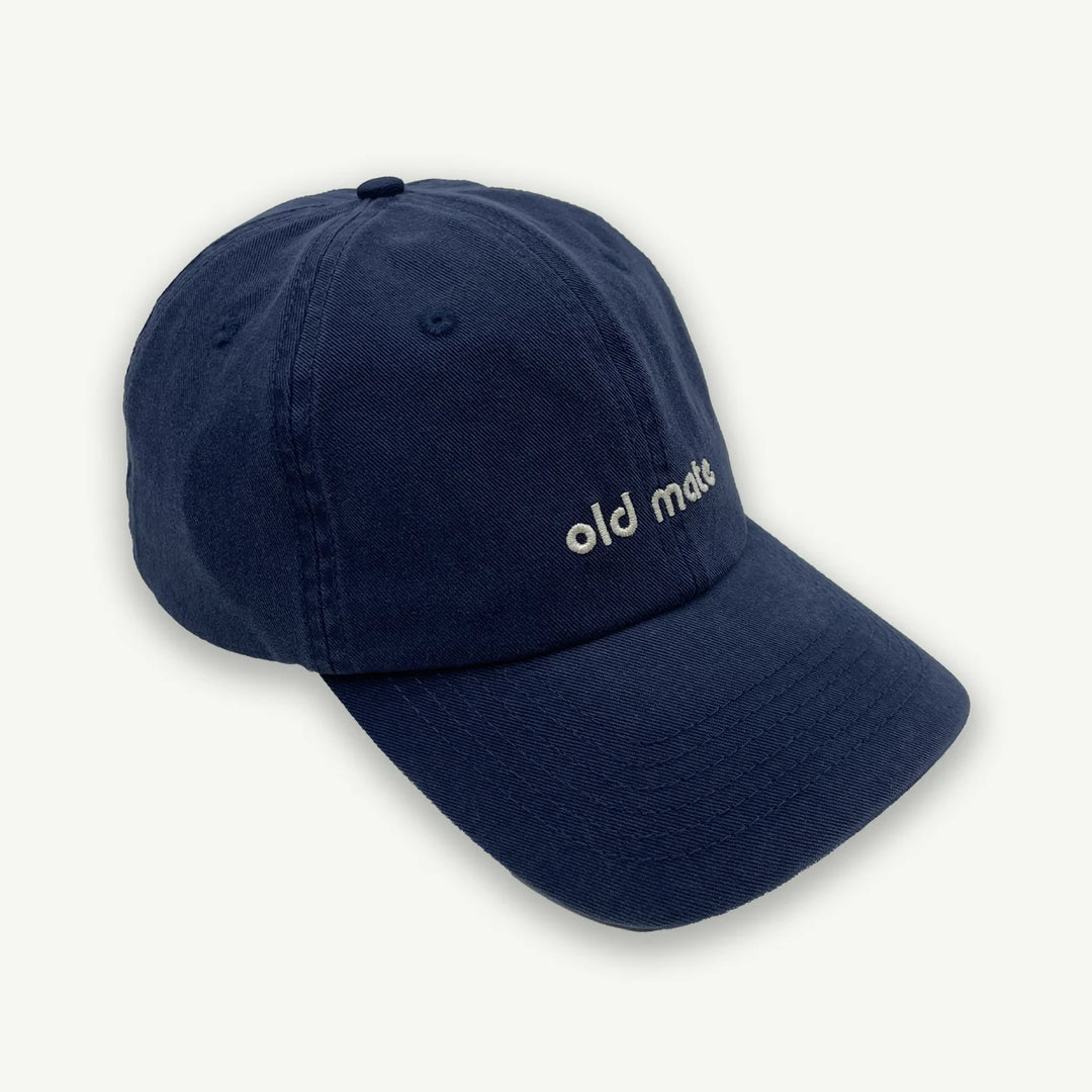 Old Mate Washed Baseball Cap - Navy
