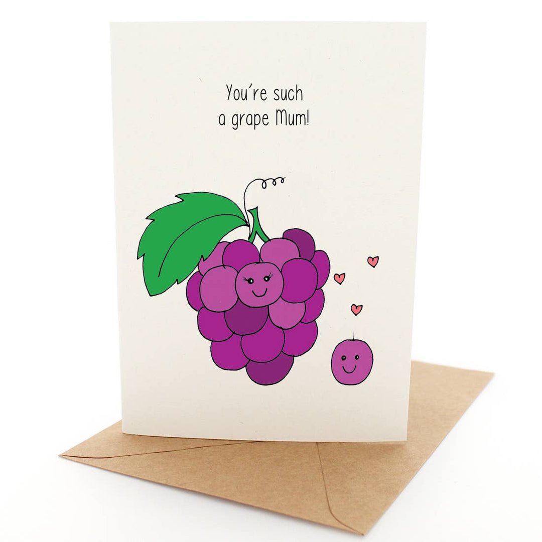 Punny Grapes - Mothers Day Card