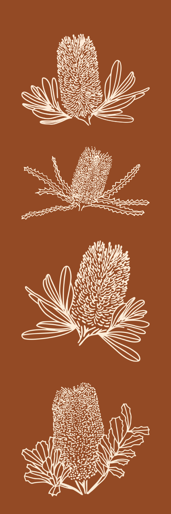 Banksia Bookmark - Bark