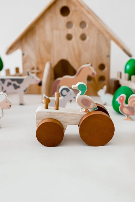 Farm Animals & Tractor Set