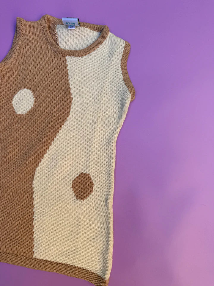 Yin Yang Dress - Caramel Cream