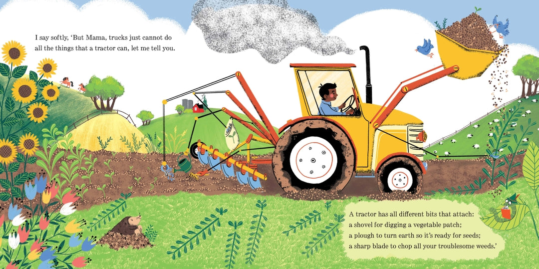 All of the Factors of Why I Love Tractors Board Book