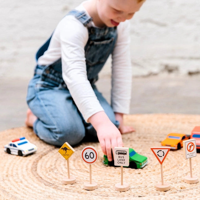 Wooden Toy - Loose Change Aussie Road Signs