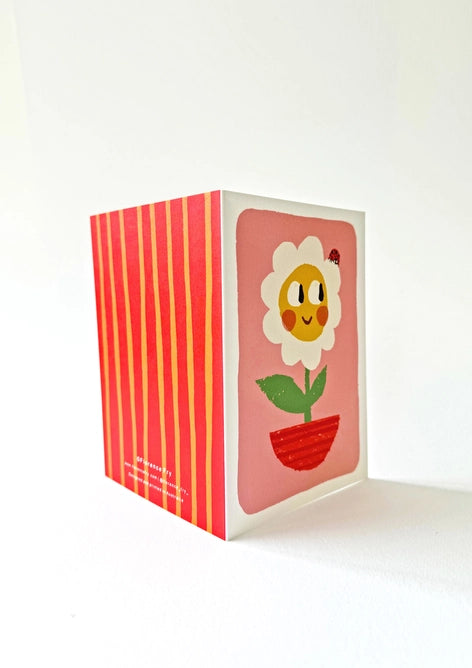 Daisy Flower Pot Friend Card