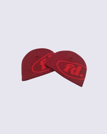 Skully Beanie - Red