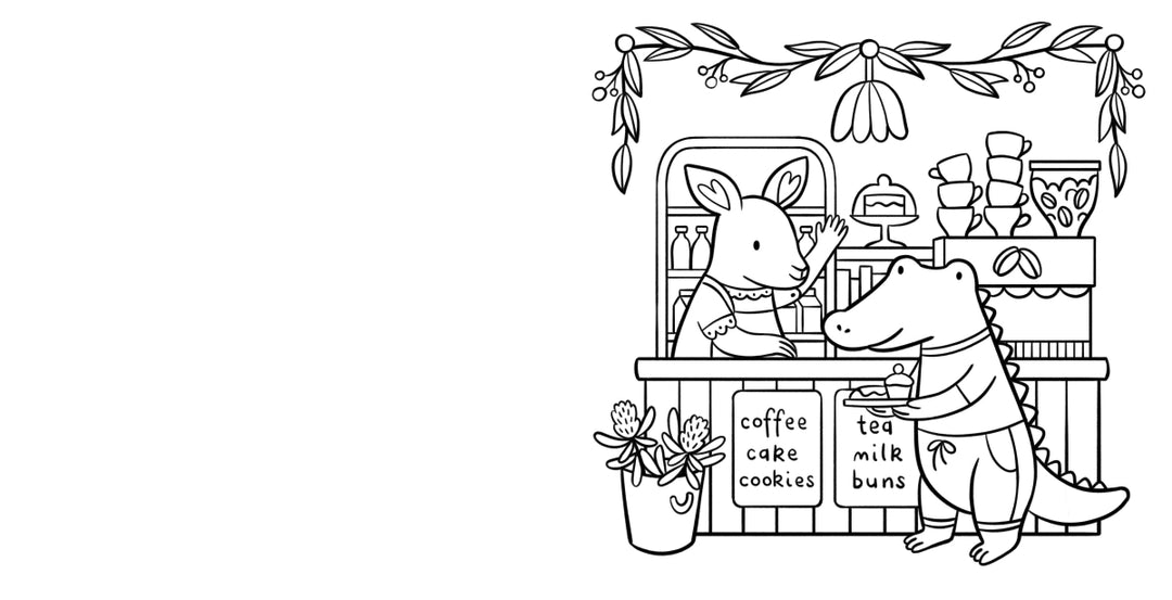 Aussie Cosy Baking A Sweet & Happy Australian Colouring Book