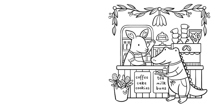 Aussie Cosy Baking A Sweet & Happy Australian Colouring Book
