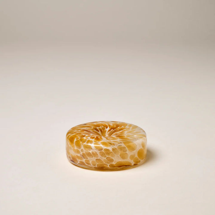 Glass Marble Holder - Brown