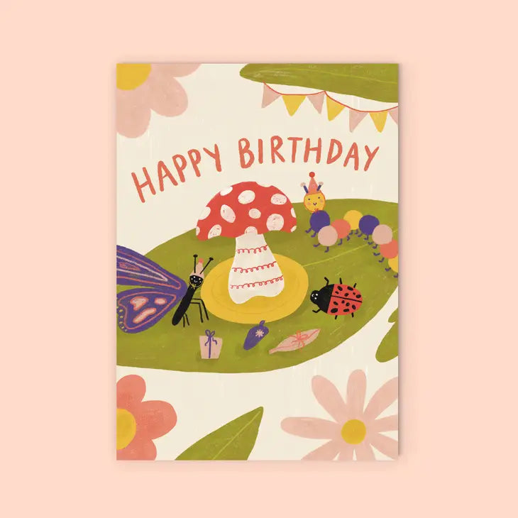 Bug Party Birthday Card