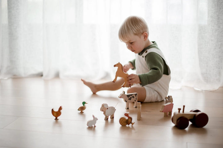 Farm Animals & Tractor Set