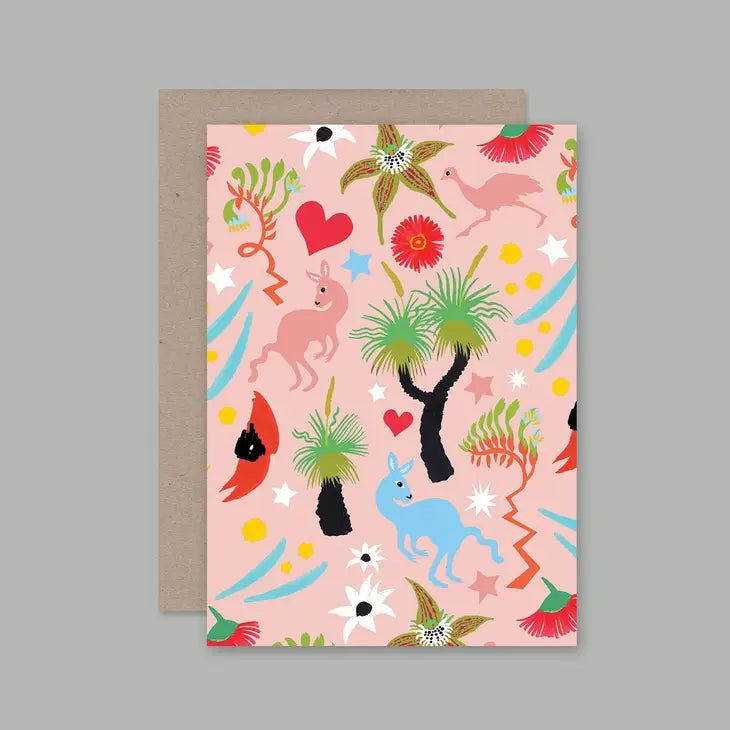 Colourful greeting card