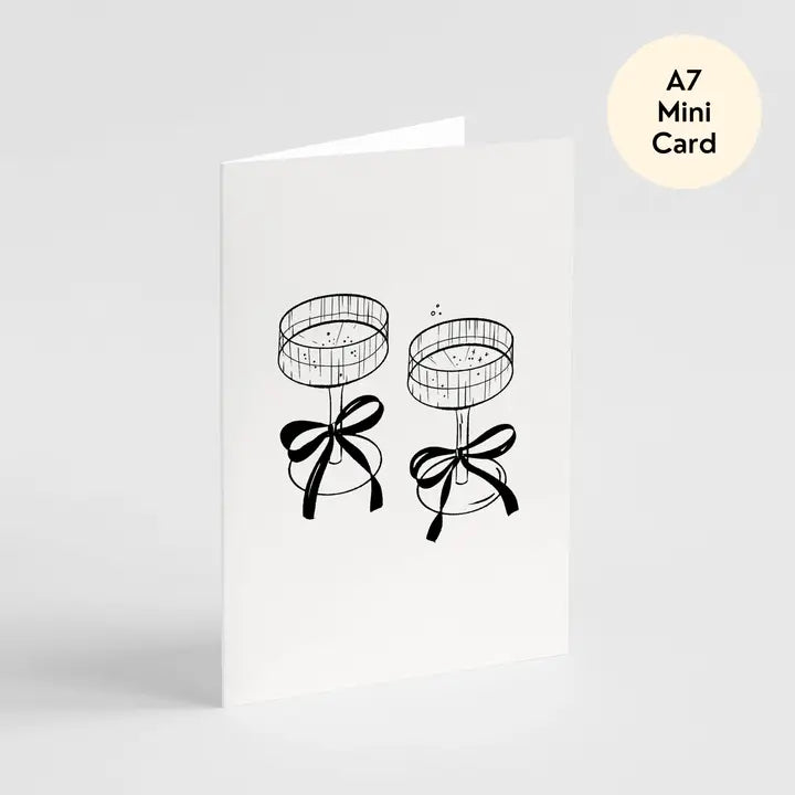 Champagne Coupe Card - Mini Card