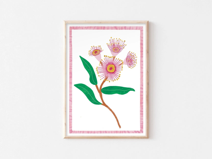 Flowering Gum Print A4