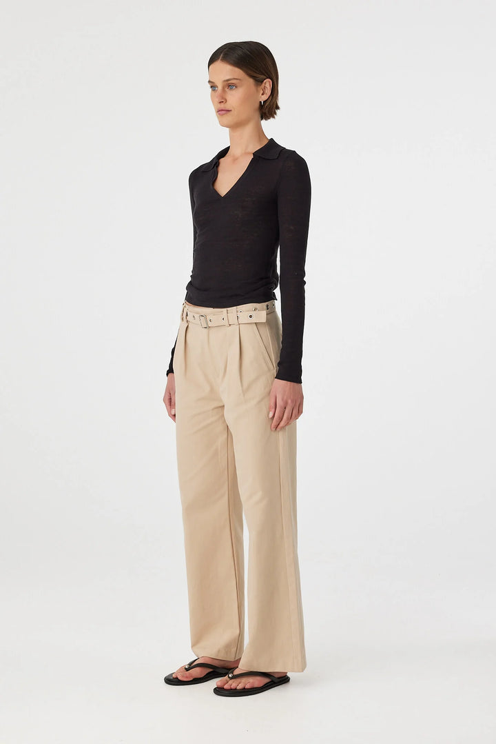 Mae Long Sleeve Top - Black