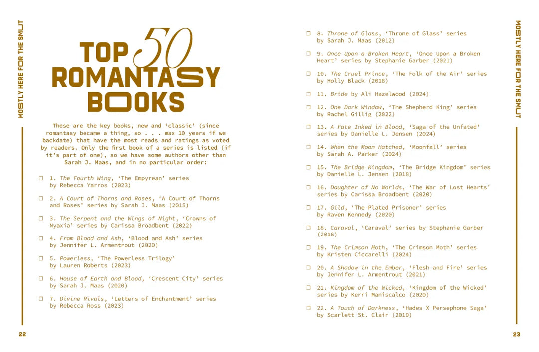 Reading Journal: Mostly Here For the Smut