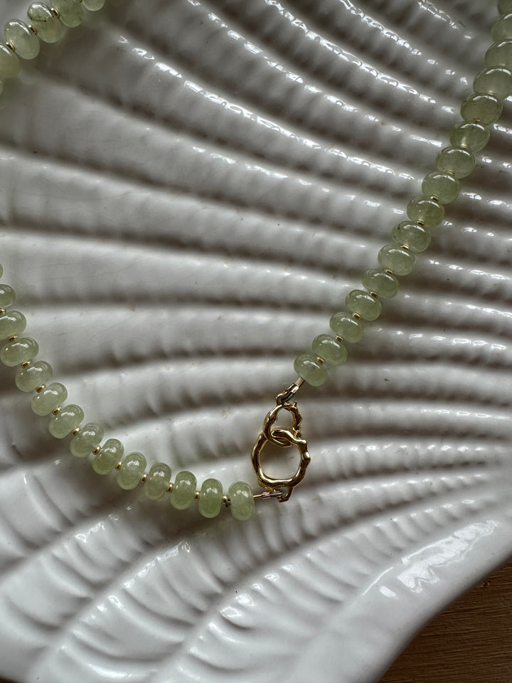 Las Rais - Beaded Necklace - Jade Green