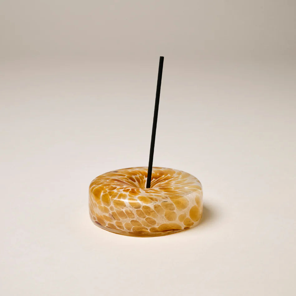 Glass Marble Holder - Brown