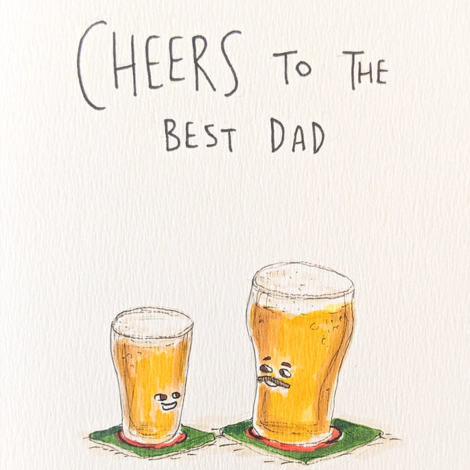 Cheers To the Best Dad Fathers Day Card