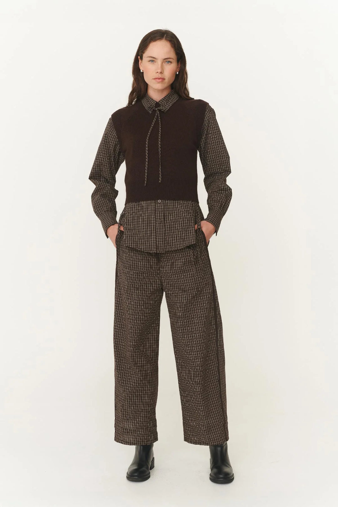 Gabe Lounge Pants - Cacao Check