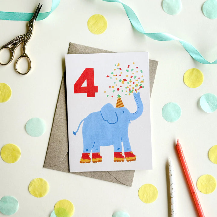 4th Birthday Card