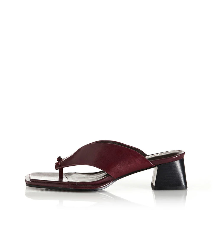 Alina - Burgundy Oily Leather