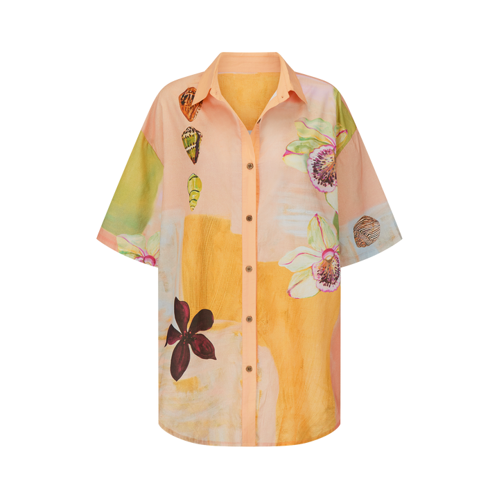 Annie Everingham Over Swim  Shirt - Pastel Sea