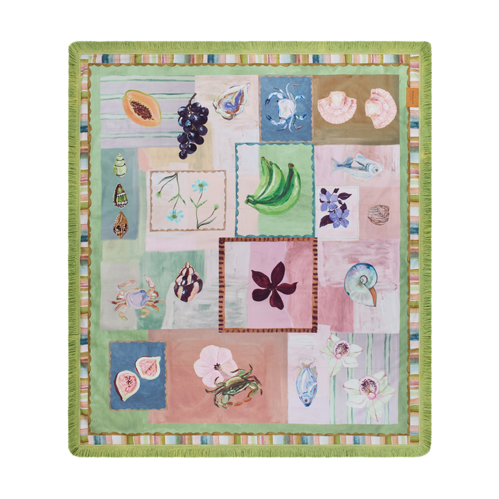 Annie Everingham Picnic Rug -  Patchwork Sea