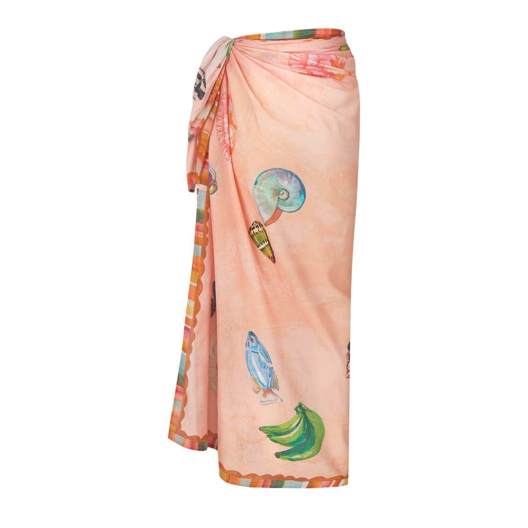 Annie Everingham Sarong -  Pastel Sea